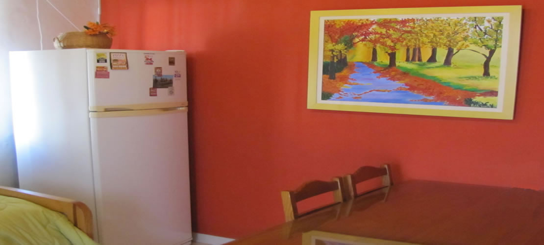 1 Departamento tipo duplex. Capacidad hasta 4 personas con baño de dos compartimentos ( uno con ducha ) y dos televisores.